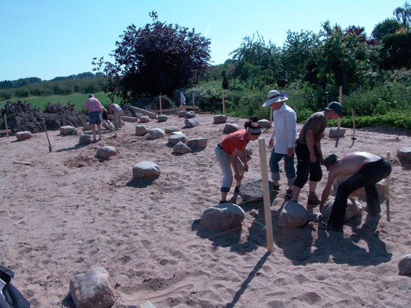 ein Musterhaus wird gebaut