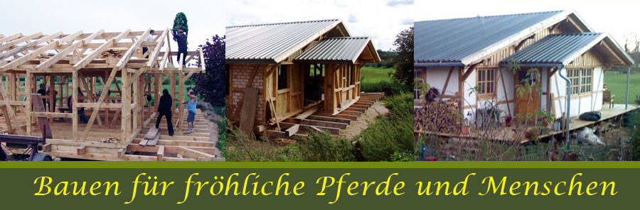 ein Musterhaus wird gebaut